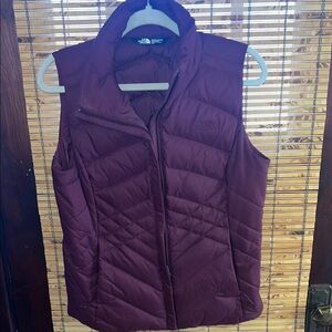 The North Face Maroon Quilted Vest